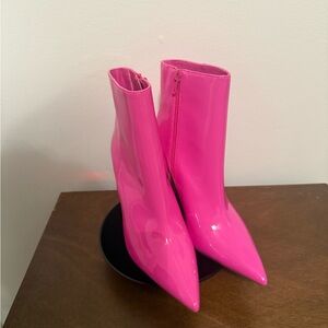 INC International Concepts Hot Pink Ankle Boots